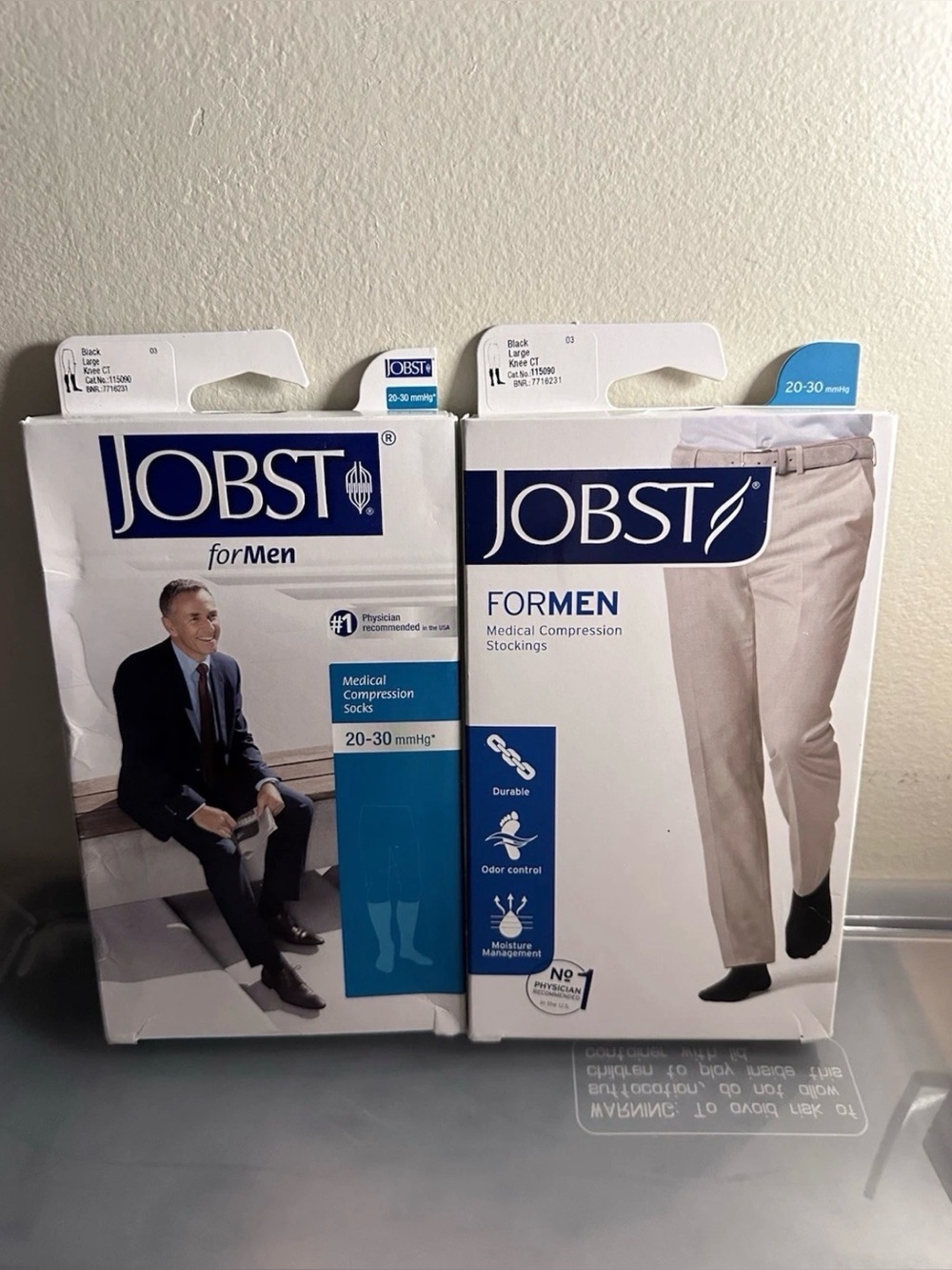 Jobst Medical Compression Socks For Men Large Black